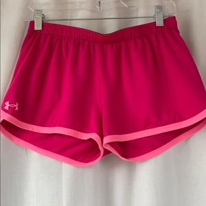 Pink athletic shorts